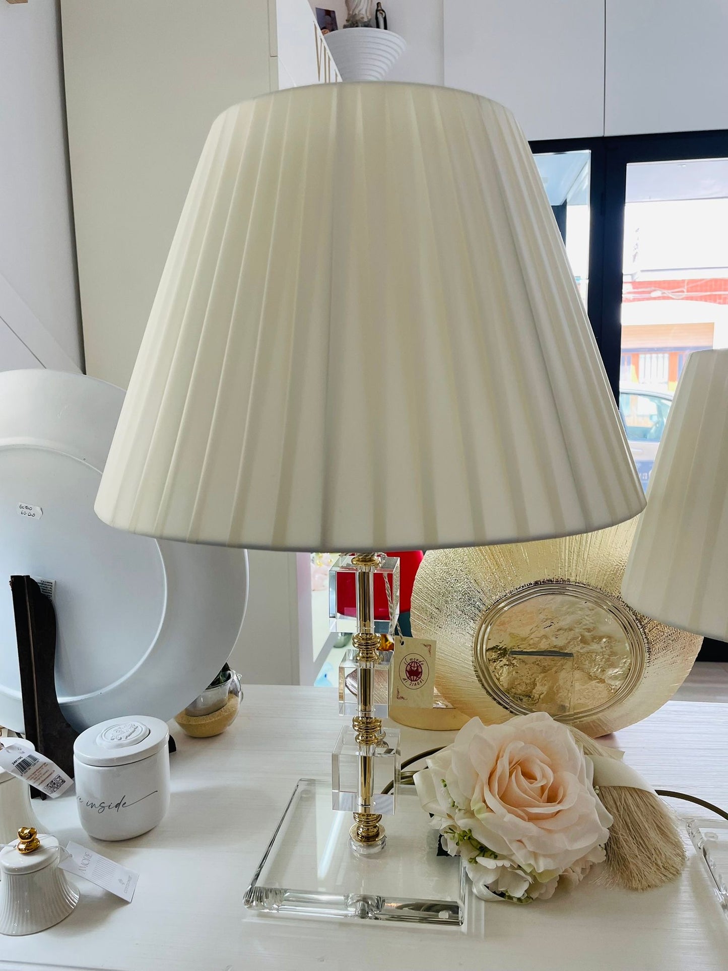 Il Mondo di Isabel lampada Cristallo cubo Oro Grande