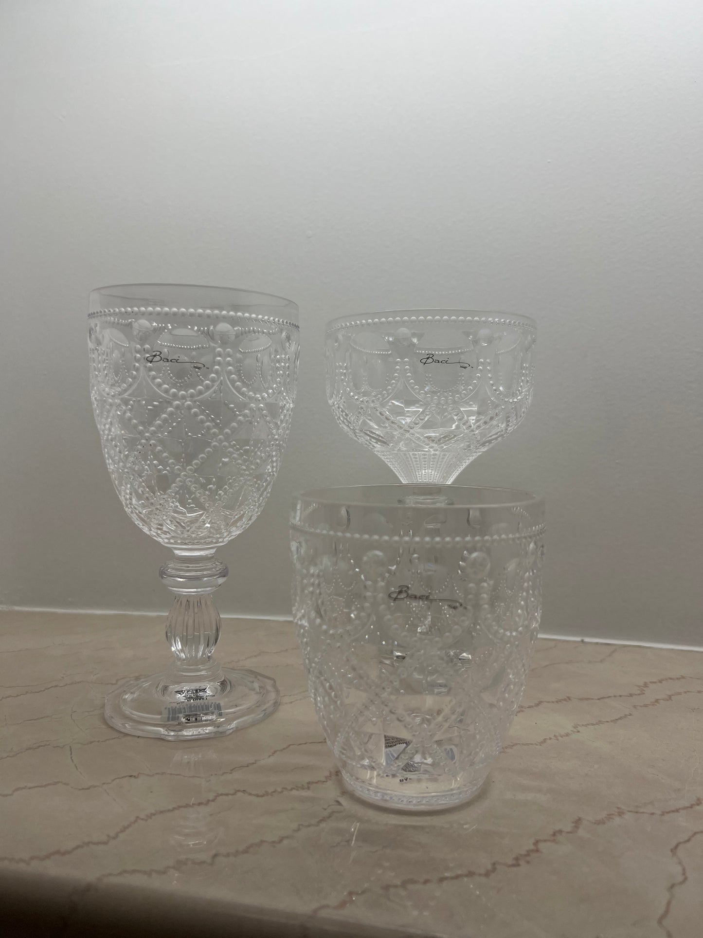 Baci Milano “Joke” set 6 bicchieri acqua trasparente