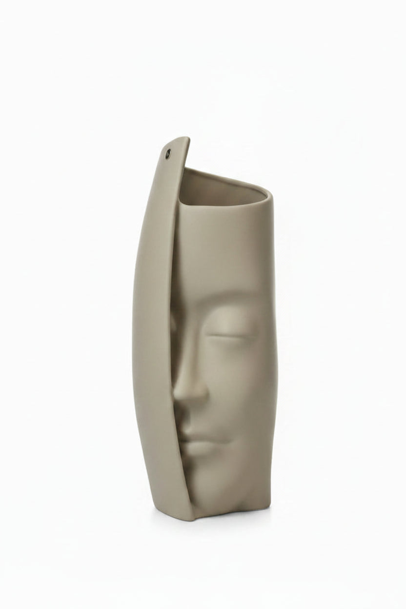 Fantin Argenti vaso "Volto" tortora piccolo