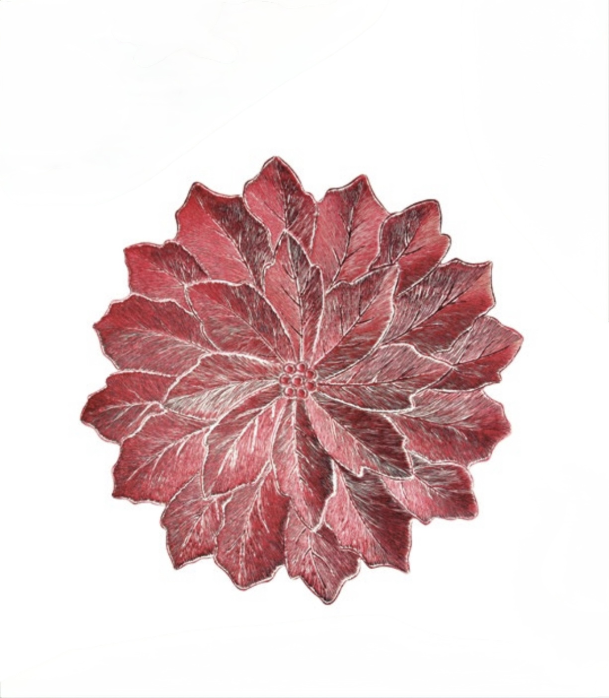 Fade - “Stella” Set 12 Tovagliette Rosse / Sottopiatto