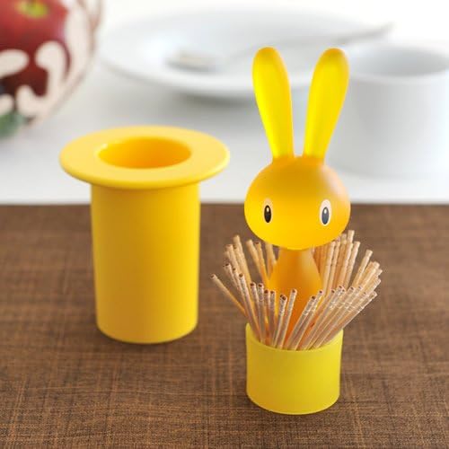 Alessi "Magic Bunny" portastuzzicadenti in resina termoplastica, giallo