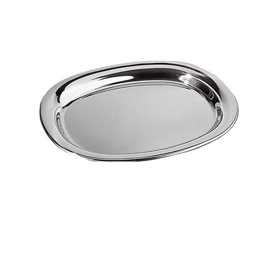 Alessi piatto da portata in acciaio inossidabile 18/10, lucido, 30 cm