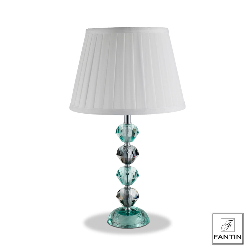 Fantin Argenti lampada in cristallo sfere azzurre