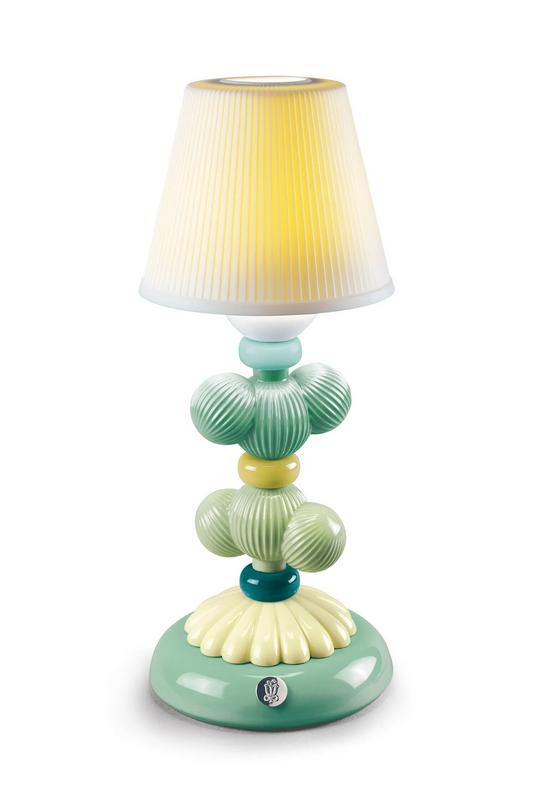 Lladro` "Firefly cactus" lampada da tavolo verde