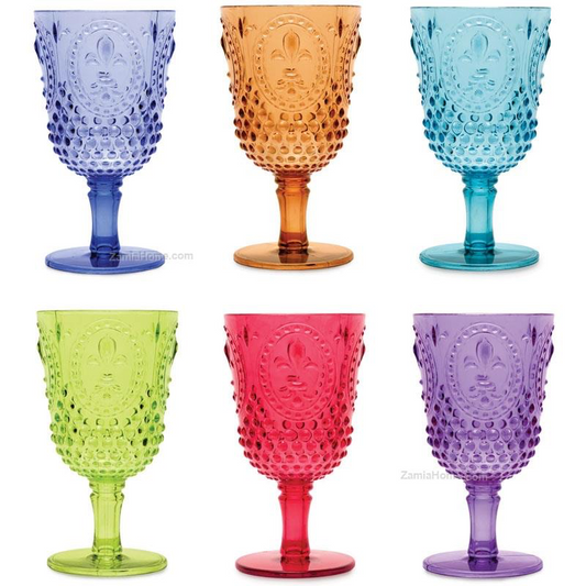 Fade "Swami" calici vino arlecchino 6 pz