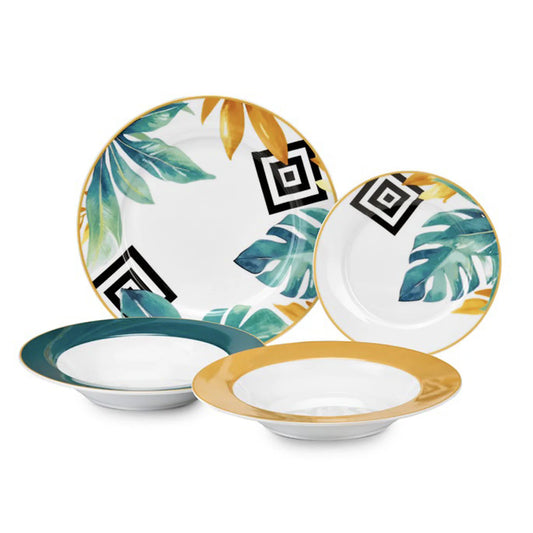 Fade "Palm" servizio tavola 18 pezzi in porcellana