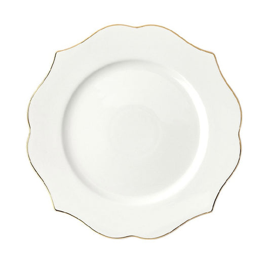 Evviva Piatto da portata Filo Oro D30 cm in porcellana