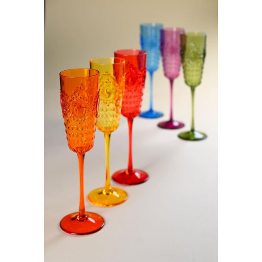 Baci Milano “Baroque & Rock” set 6 flûte arlecchino