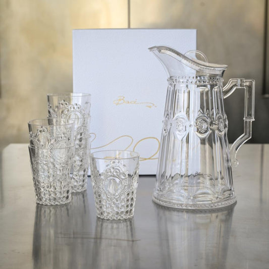 Baci Milano “Baroque & Rock” set caraffa e 6 bicchieri acqua