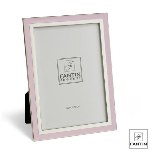 Fantin Argenti porta foto doppia fascia rosa