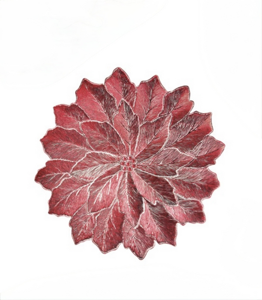 Fade - “Stella” Set 12 Tovagliette Rosse / Sottopiatto