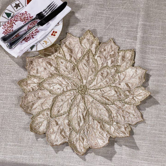 Fade - “Stella” Set 12 Tovagliette Oro / Sottopiatto