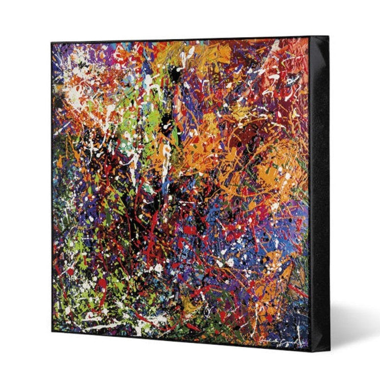Egan Quadro  "NON E' POLLOCK ROSSO" 50X50