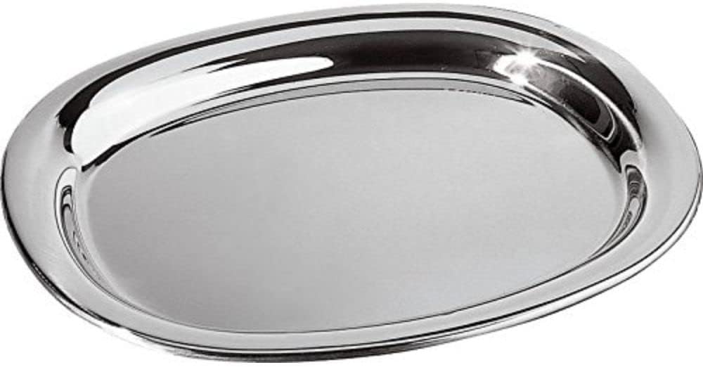 Alessi piatto da portata in acciaio inossidabile 18/10, lucido, 42 cm