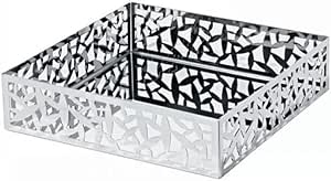 Alessi "Cactus" portatovaglioli di carta stesi con bordo traforato in acciaio inossidabile 18/10.