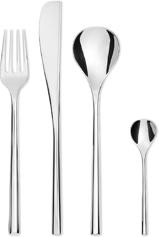 Alessi "MU" set 24 posate in acciaio inossidabile 18/10 lucido