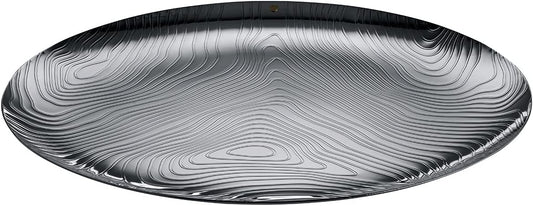 Alessi "Veneer", vassoio di design, in acciaio inossidabile 18/10 con decoro in rilievo