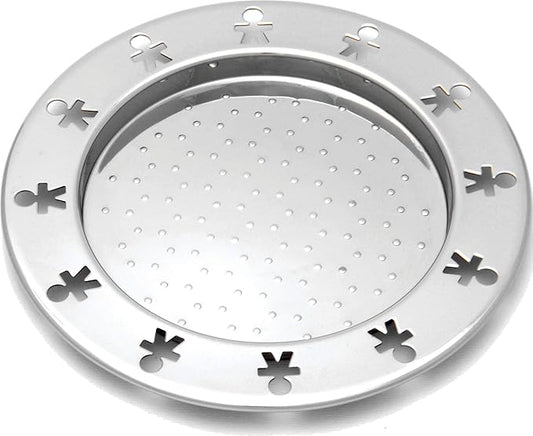 Alessi "Girotondo" AKK80/15  Sottobottiglia anti-umidità in acciaio inox 18/10, a finitura lucida