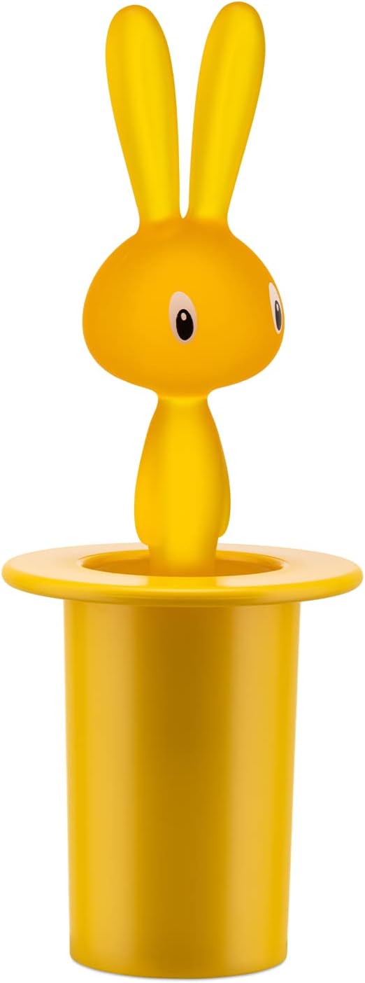 Alessi "Magic Bunny" portastuzzicadenti in resina termoplastica, giallo