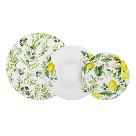 Villa Altachiara "Bergamotto" servizio tavola 18 pezzi in porcellana