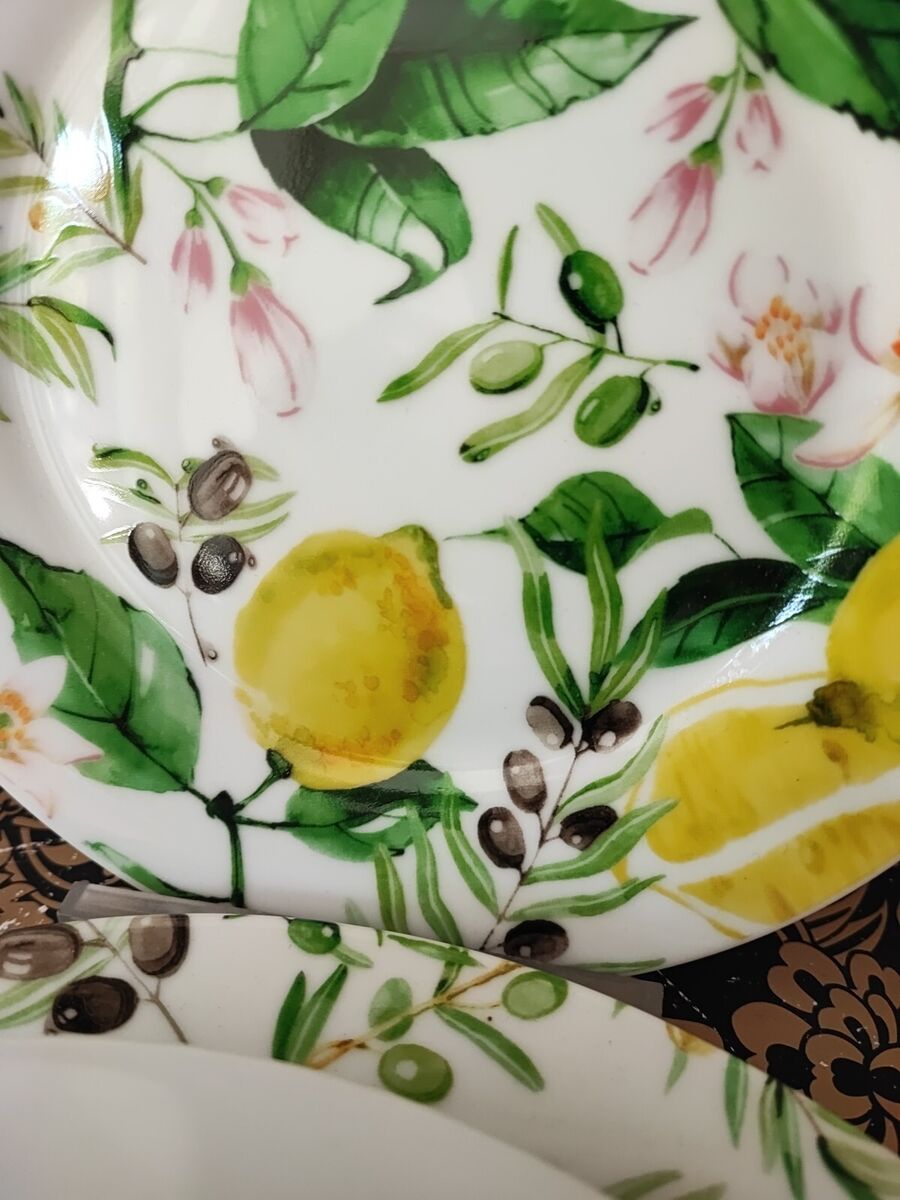 Villa Altachiara "Bergamotto" servizio tavola 18 pezzi in porcellana