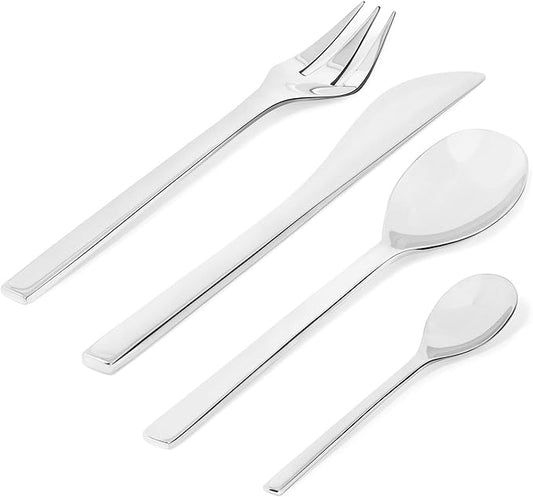 Alessi "Colombina Collection" set 24 posate in acciaio inossidabile 18/10 lucido