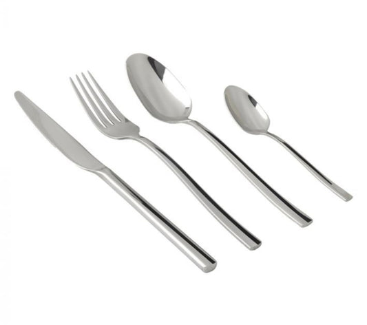 Evviva Acciaio Lucido set 24 posate in acciaio inox