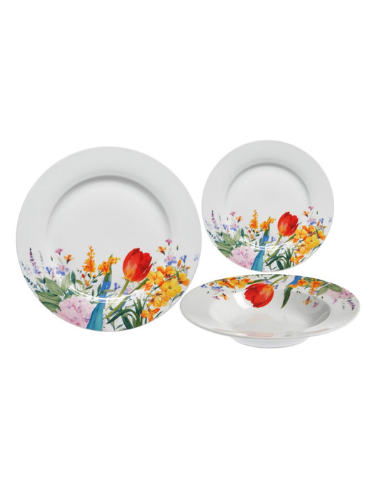 Galbiati "Tulipano" servizio tavola 18 pezzi in porcellana
